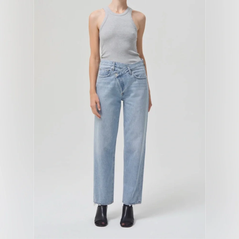 AGOLDE Criss Cross Upsized Jean in suburbia medium wash size 26 - Picture 1 of 10